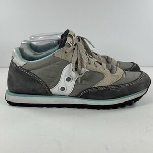 Saucony Jazz Low Pro‎ 2866-99 Gray Running Shoes Sneakers Suede Women's Size 8